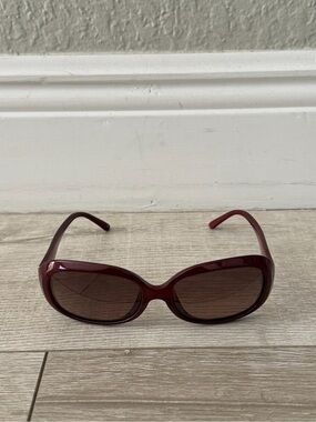 Fendi Burgundy Oversized Oval Sunglasses 57-17-13 women